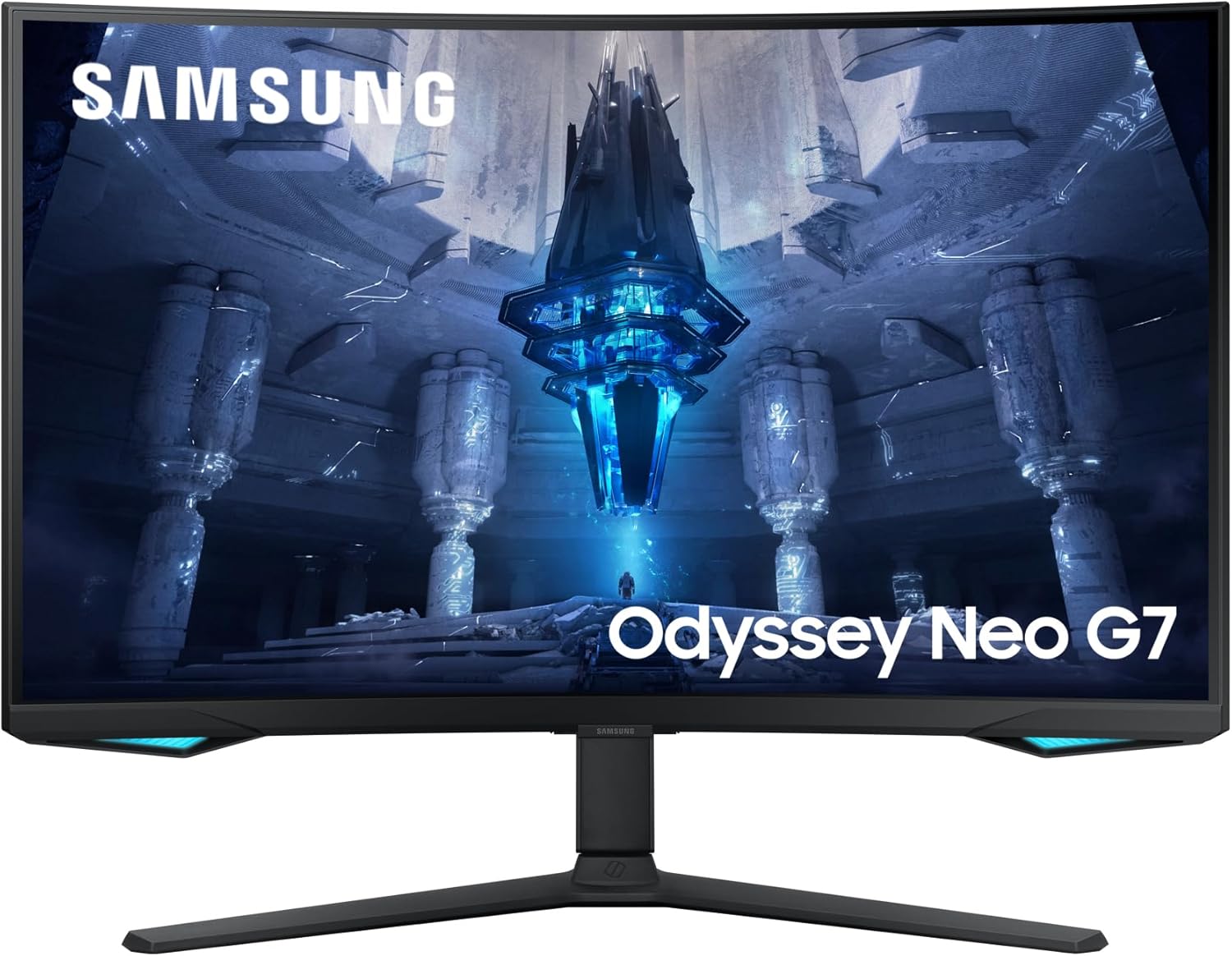 Samsung Odyssey Neo G7 Gaming Monitor S32BG750NP, 32 Zoll, VA-Panel, 4K UHD-Auflösung, AMD FreeSync Premium Pro, 1 ms (G/G) Reaktionszeit, Bildwiederholrate 165 Hz, Schwarz