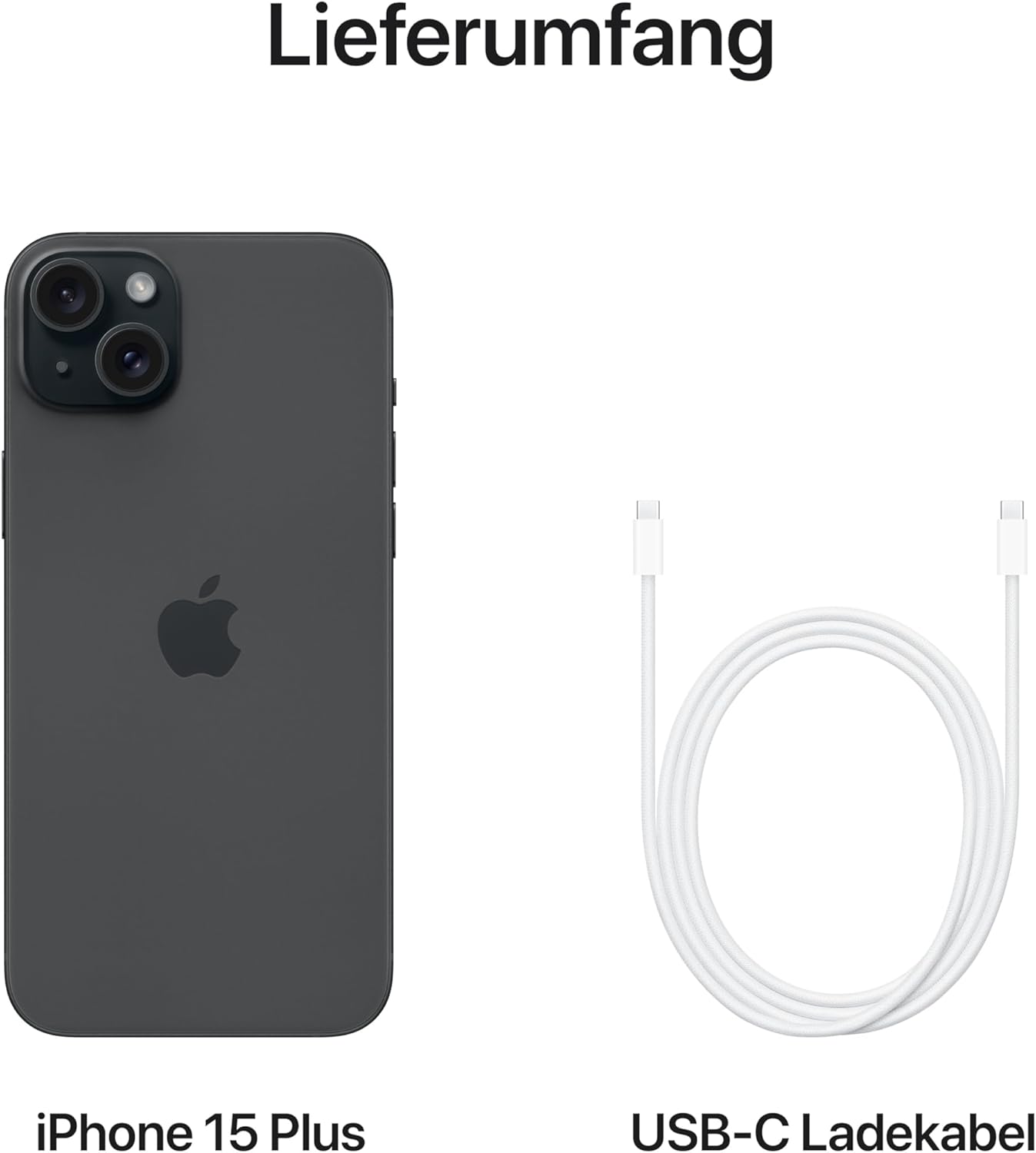 Apple iPhone 15 Plus (128 GB) - Schwarz