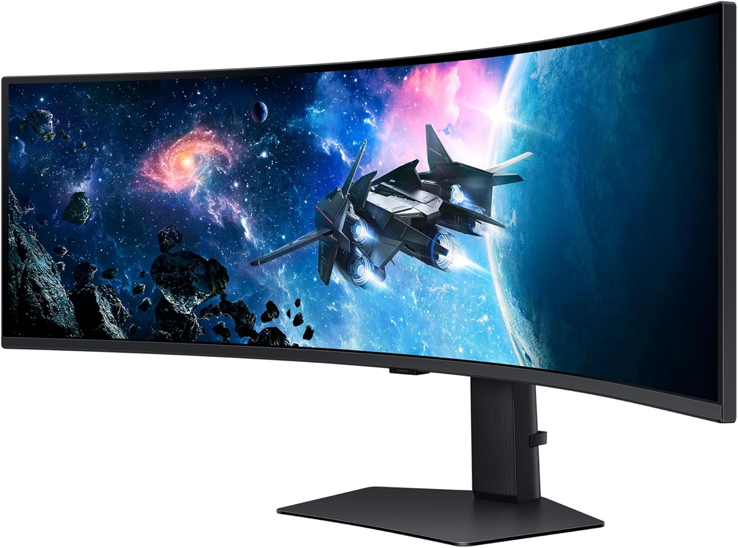 Samsung Odyssey G95C Curved Gaming Monitor, 49 Zoll, VA-Panel, 5.120 x 1.440 Pixel, VESA DisplayHDR 1.000, HDR10+ Gaming, Freesync Premium Pro, Bildwiederholrate 240 Hz, Reaktionszeit 1 ms (G/G)