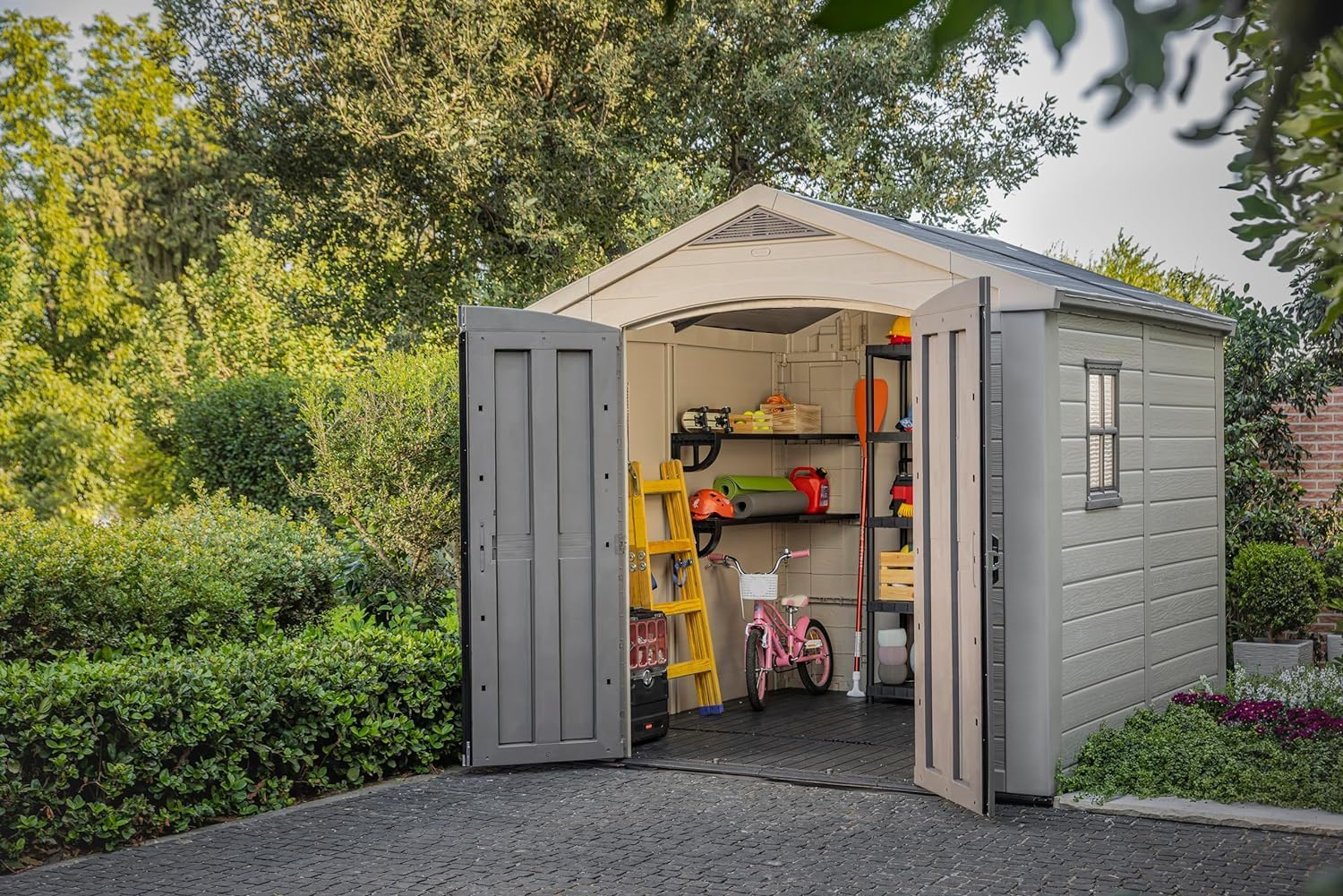 Keter Gerätehaus, Beige/Taupe, 8 x 8