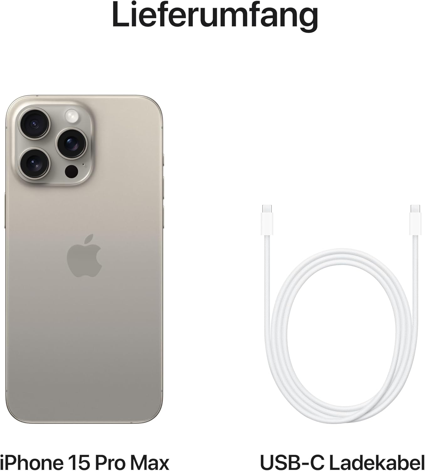 Apple iPhone 15 Pro Max (256 GB) - Titan Natur