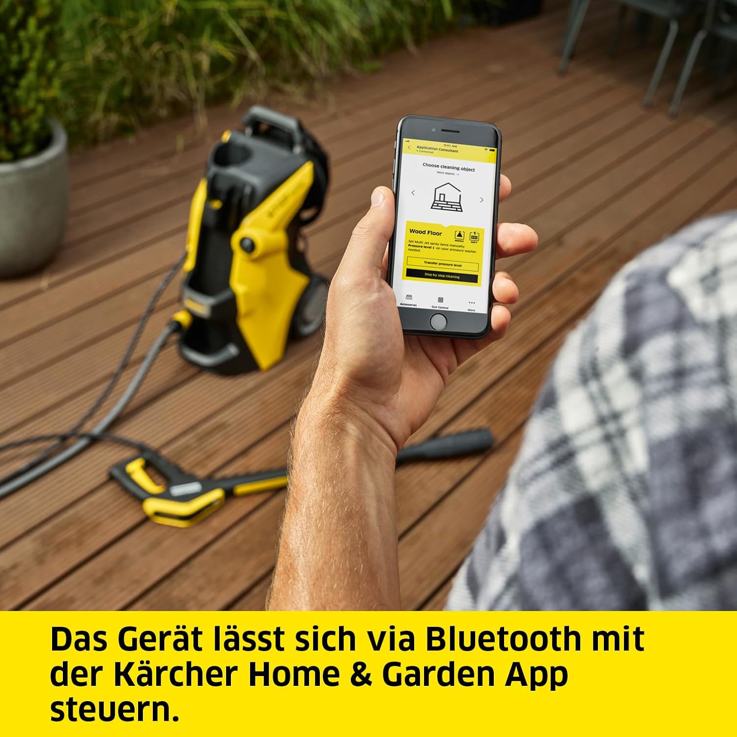Kärcher Hochdruckreiniger K 7 Premium Smart Control Home: Bluetooth-App-Verknüpfung - unsere kraftvollste Lösung für Jede Aufgabe - inkl. Schlauchtrommel & Flächenreiniger, Kabelgebunden