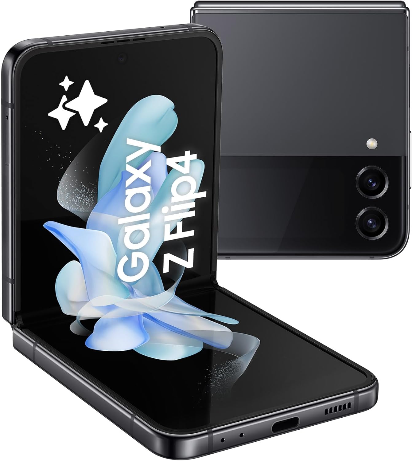 Samsung Galaxy Z Flip4 5G Smartphone Android Klapphandy 128GB, Graphite, inkl. 36 Monate Herstellergarantie