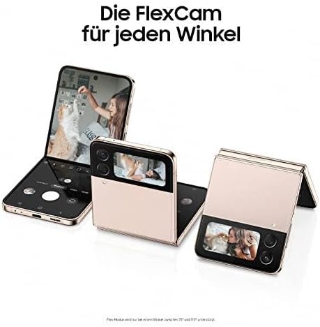 Samsung Galaxy Z Flip4 5G Smartphone Android Klapphandy 128GB, Graphite, inkl. 36 Monate Herstellergarantie