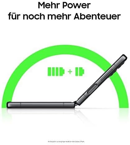 Samsung Galaxy Z Flip4 5G Smartphone Android Klapphandy 128GB, Graphite, inkl. 36 Monate Herstellergarantie