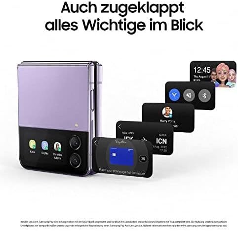 Samsung Galaxy Z Flip4 5G Smartphone Android Klapphandy 128GB, Graphite, inkl. 36 Monate Herstellergarantie