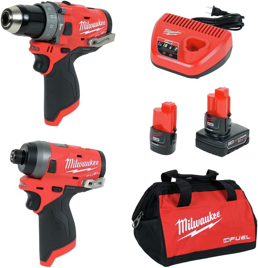 Milwaukee Electric Tools 2598-22 M12 Fuel 2 Pc Kit- 1/2