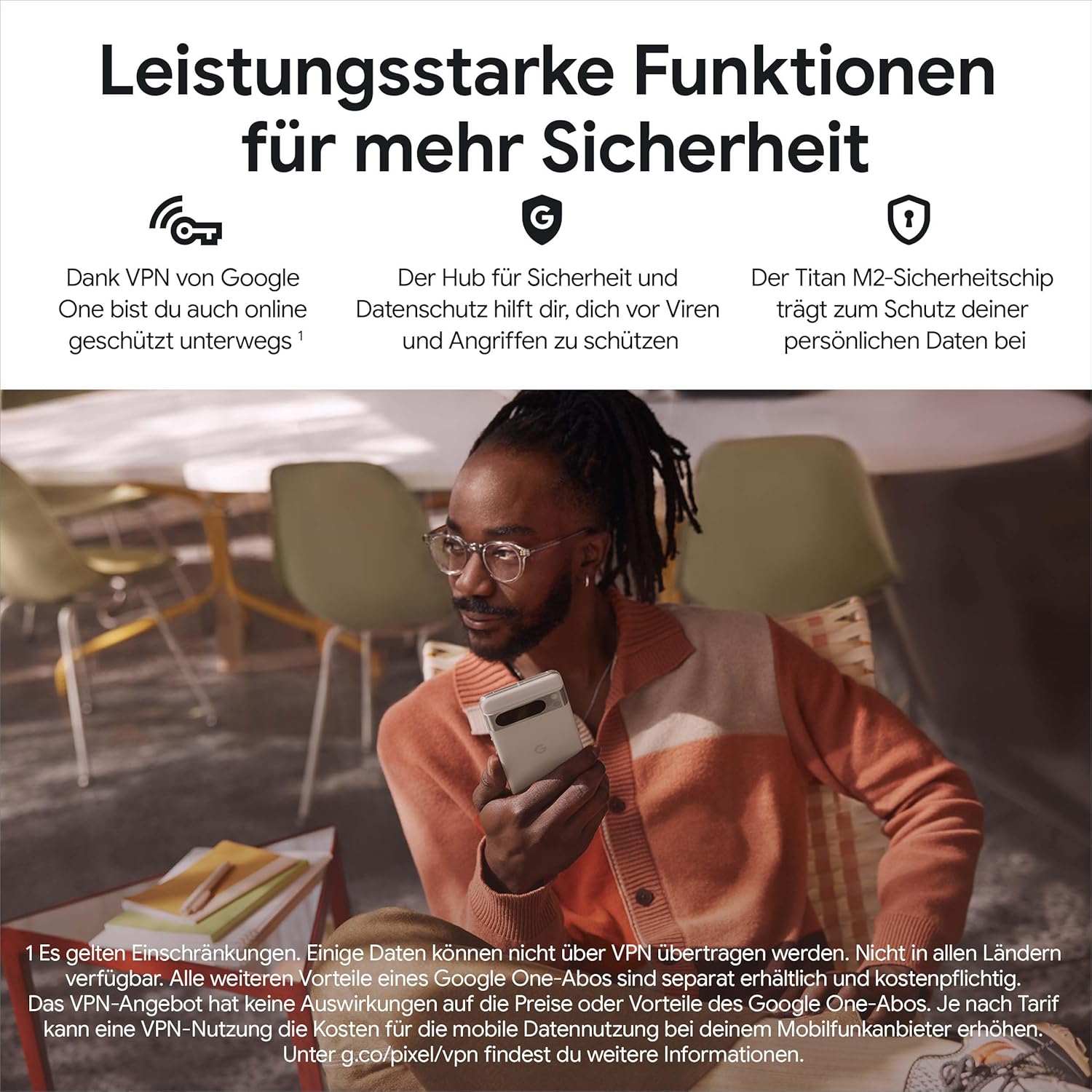 Google Pixel 8 Pro – Android Smartphone ohne SIM-Lock mit Teleobjektiv, langer Akkulaufzeit und Super Actua Display – Obsidian, 128GB