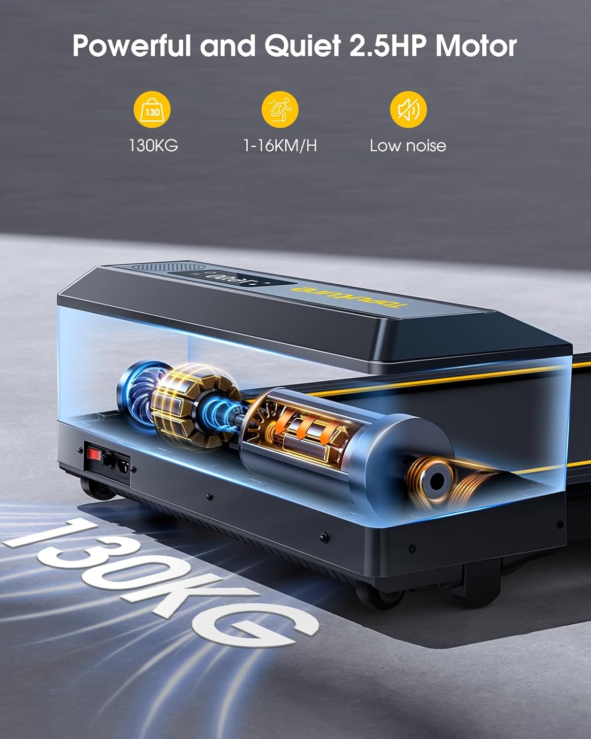 Klappbar Laufband für Zuhause, 2 in 1 Walking Pad mit Großer Lauffläche, 14 km/h Home Treadmill, Dual LED Anzeige, 12 Laufprogramme, Herzfrequenzmessung, APP und Fernbedienung, Keine Installation