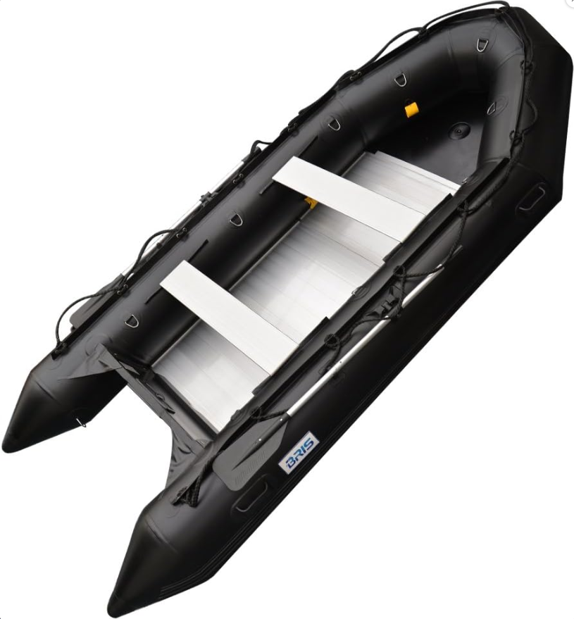 BRIS 1.2mm PVC 12.5 ft Inflatable Boat Inflatable Fish Hunter & Person Inflatable Raft Boat