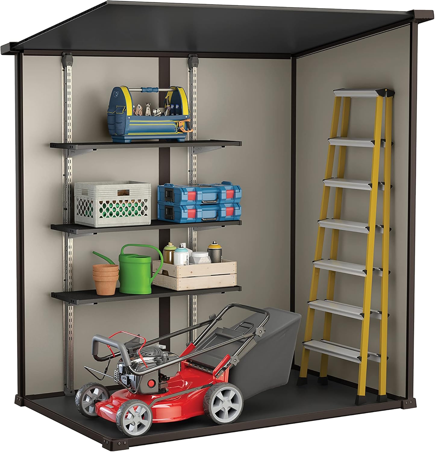 【FR】KETER - Abri de Jardin Manor Pent 64 Beige - 1,8m2