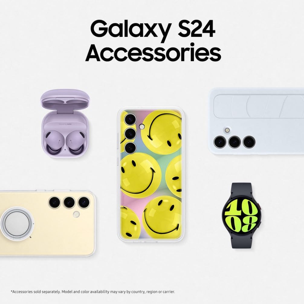 Samsung Galaxy S24, AI Android Smartphone, 8GB RAM, 256GB Storage, 50MP Camera, Long Battery Life, Onyx Black, 3 Year Manufacturer Extended Warranty (UK Version)