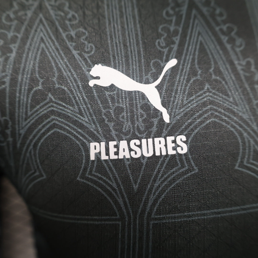 AC Milan x Pleasures maillot foot noir 2024 2025 Fourth