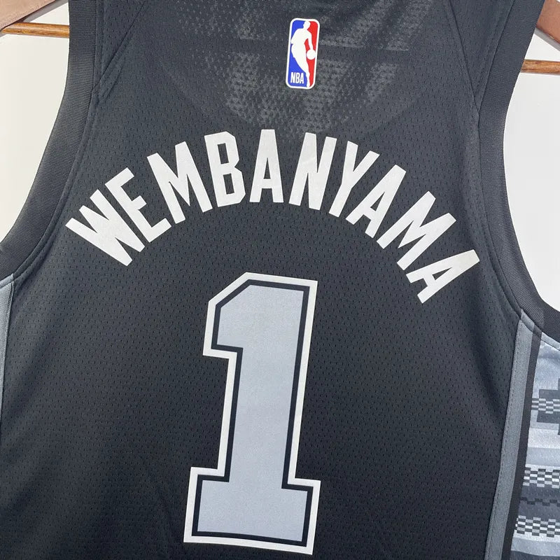Maillot San Antonio Spurs 1 WEMBANYAMA NBA Basket