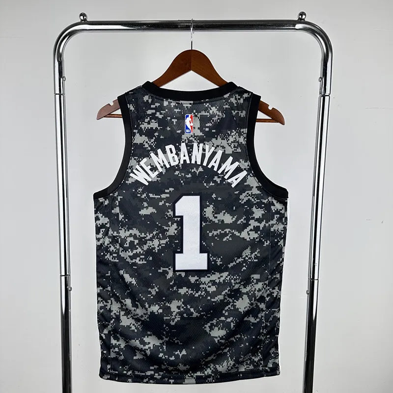 Maillot San Antonio Spurs 1 WEMBANYAMA NBA Basket€20.99