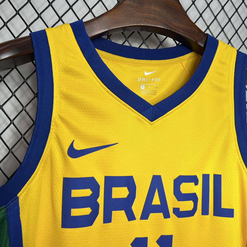 Maillot Brésil 11 L. GUI SANTOS NBA Basket€20.99