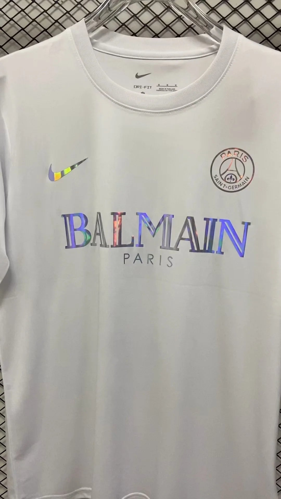 Paris Maillot foot  Balmain Blanc 2024 2025€14.99