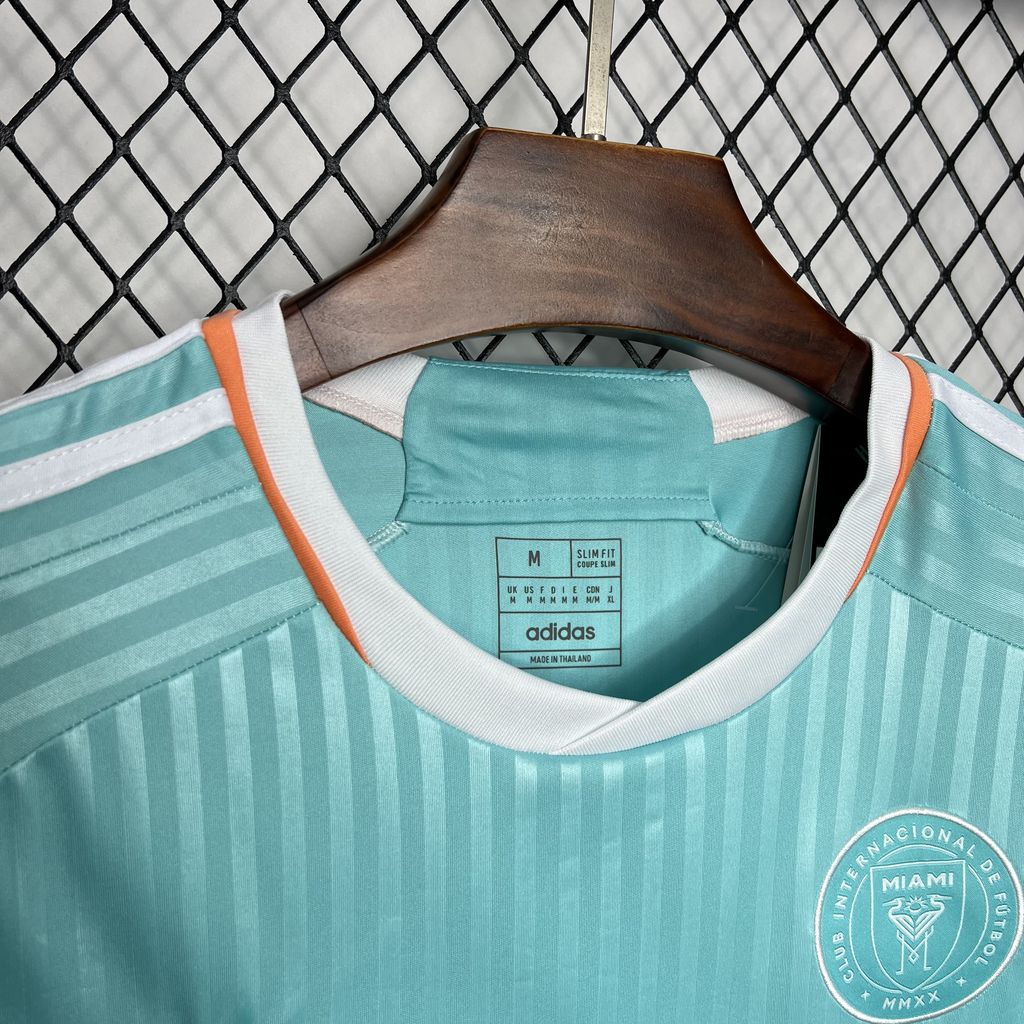 Inter Miami Maillot foot 2024 2025  Third Vert  Bleu Version Retro