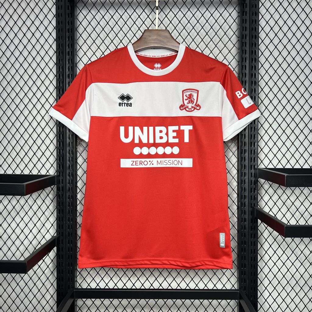 Middlesbrough maillot foot domicile 2024 2025