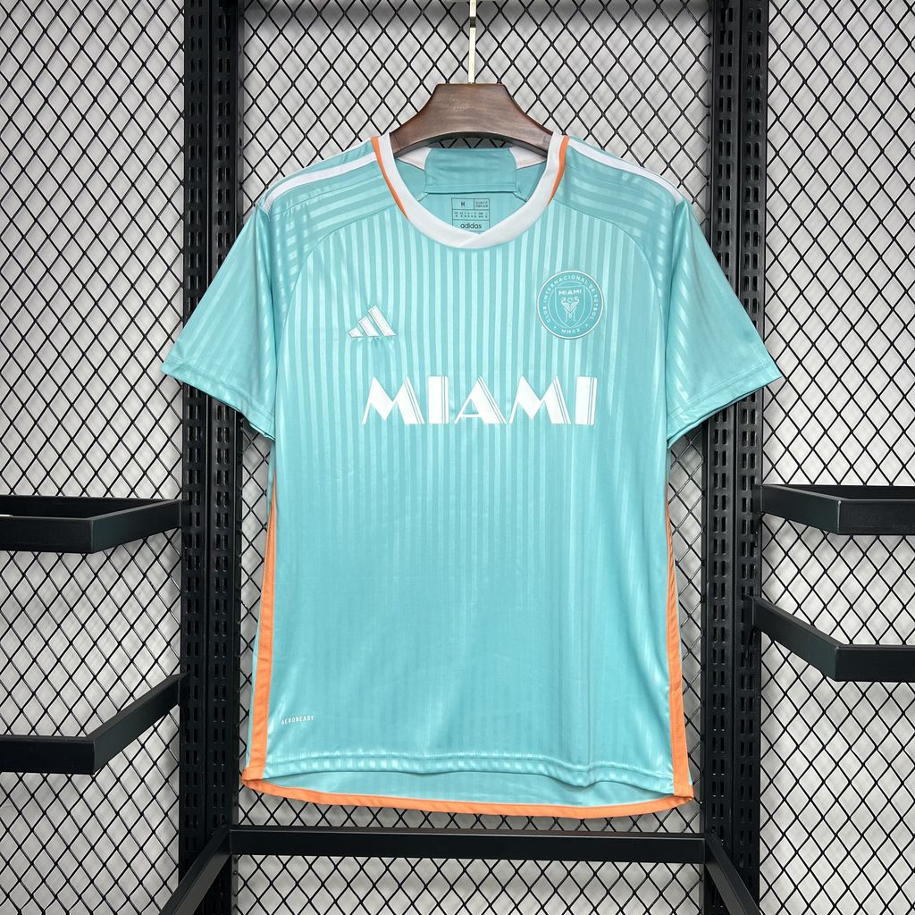 Inter Miami Maillot foot 2024 2025  Third Vert  Bleu Version Retro€14.99