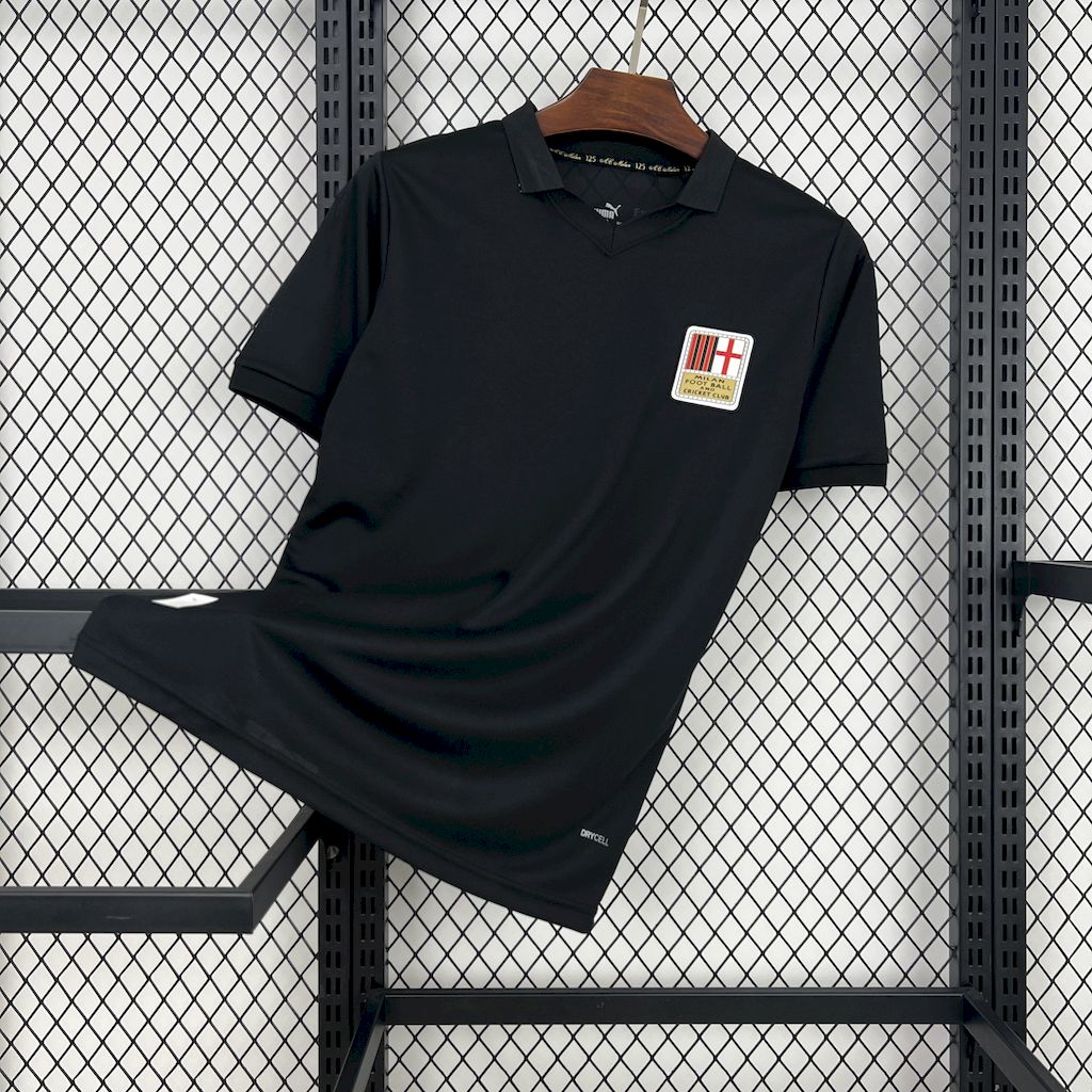 AC MIlan maillot foot noir 2024 2025