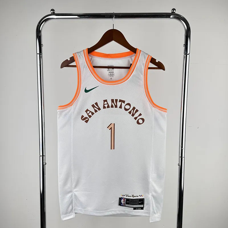 Maillot San Antonio Spurs 1 WEMBANYAMA NBA Basket€20.99