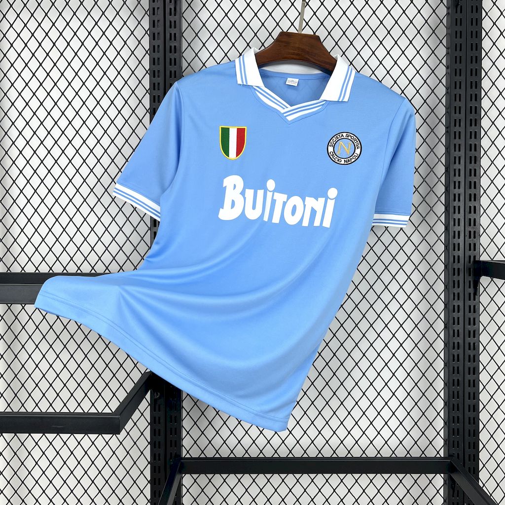Naples maillot foot 1986 1987 retro