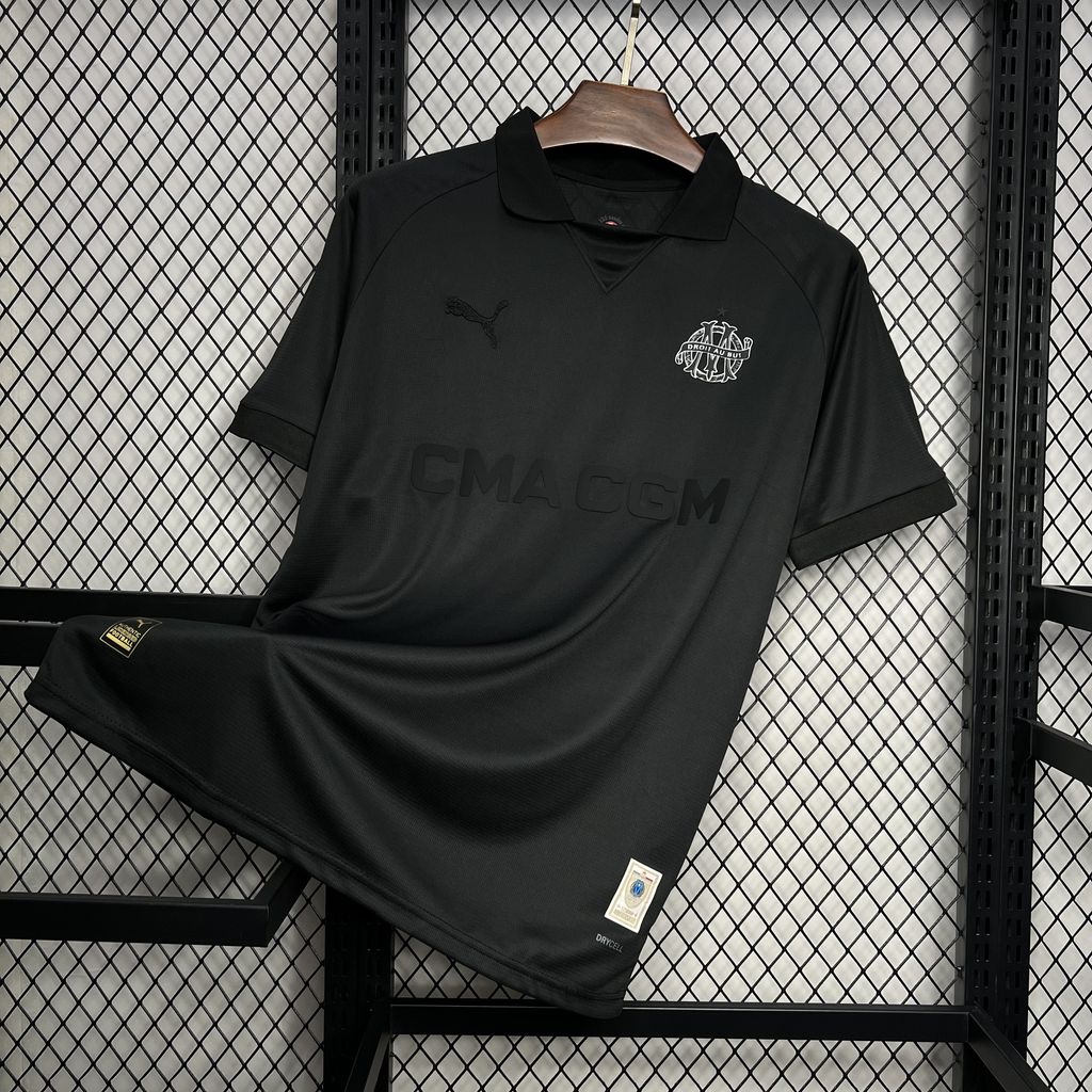 Olympique de Marseille maillot foot 125 ans 2024 2025 OM  noir€14.99