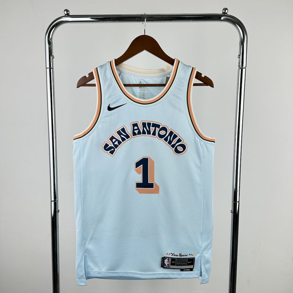 Maillot San Antonio Spurs 1 WEMBANYAMA Basket€20.99