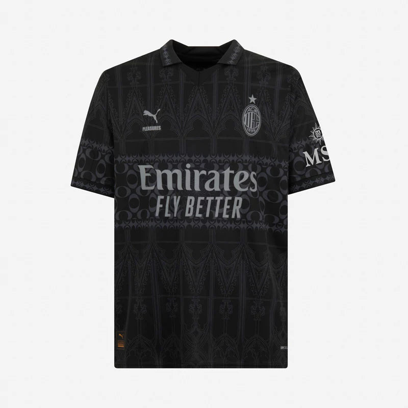 AC Milan x Pleasures maillot foot noir 2024 2025 Fourth€14.99