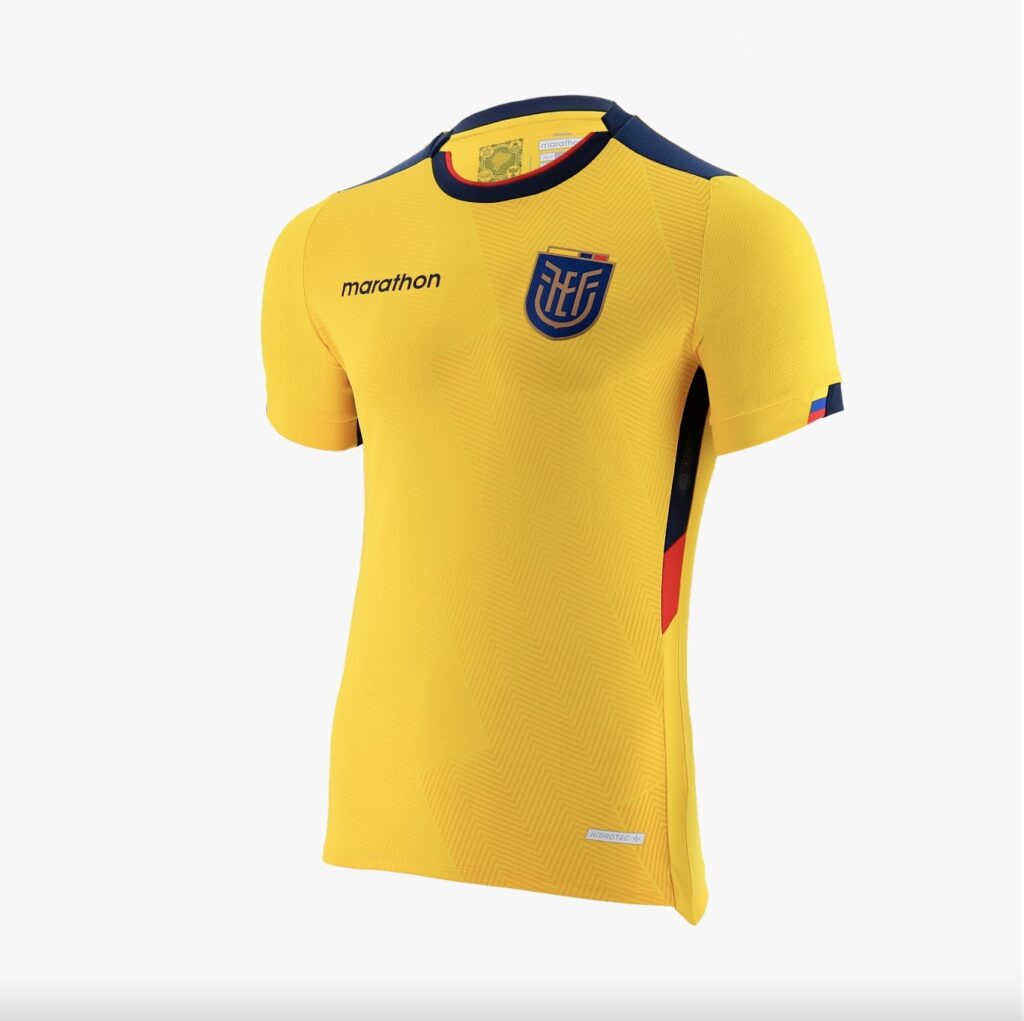 Ăquateur maillot coupe du monde 2022