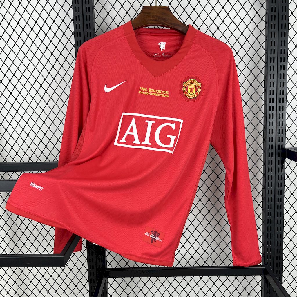 Manchester United maillot foot Retro 2007 2008 Manches Longues€19.99