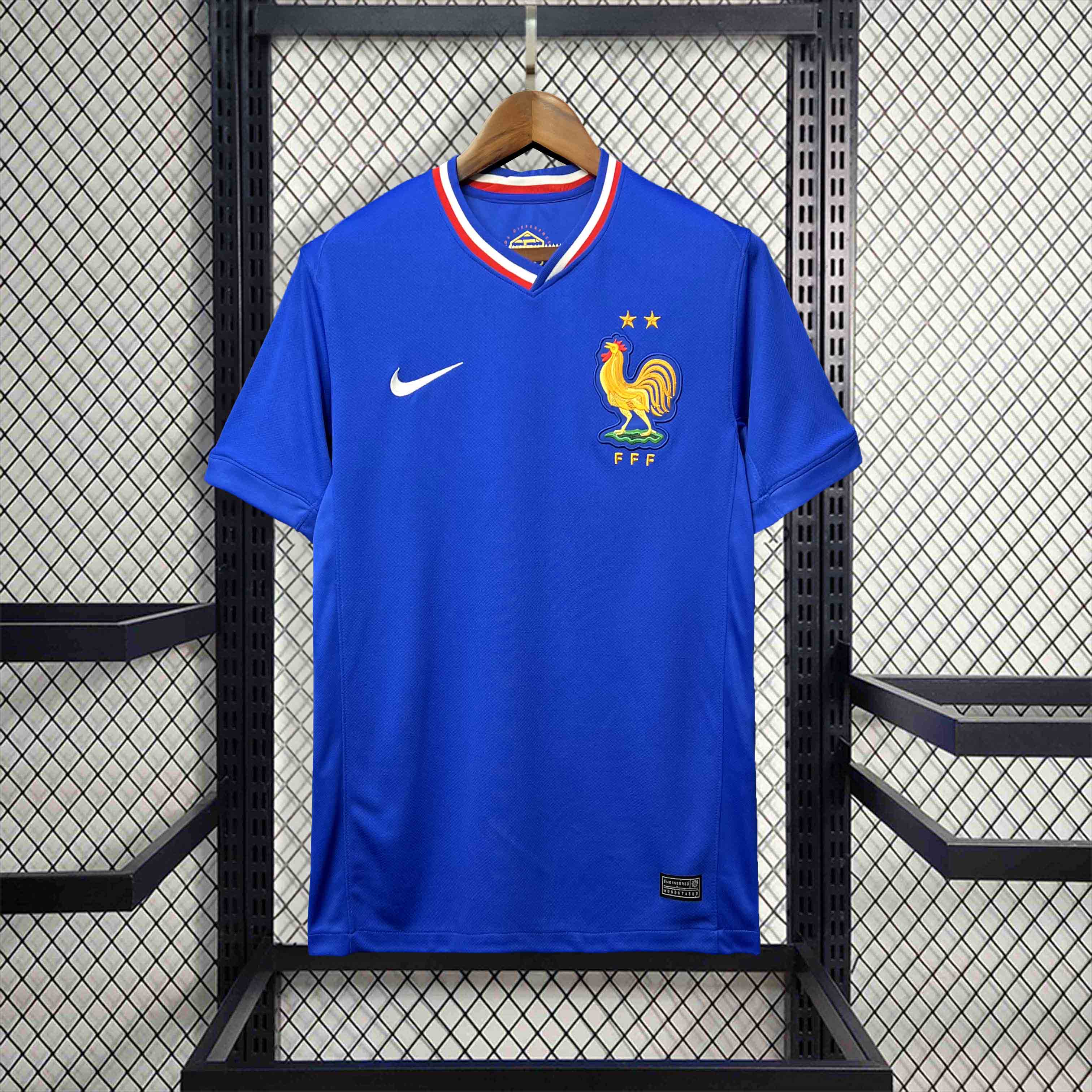 Équipe de France maillot foot domicile 2024 2025 EURO2024€14.99