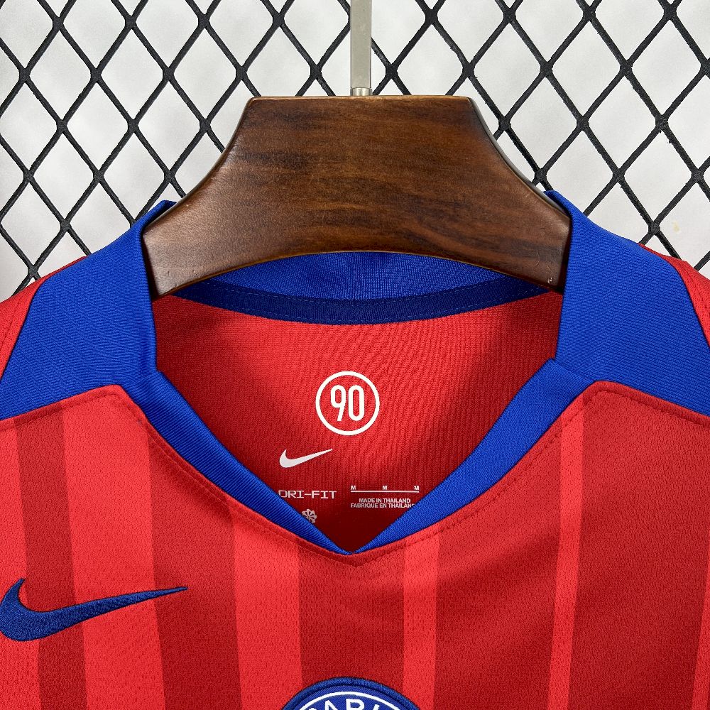 Paris Saint Germain PSG maillot foot third rouge 2025 2026