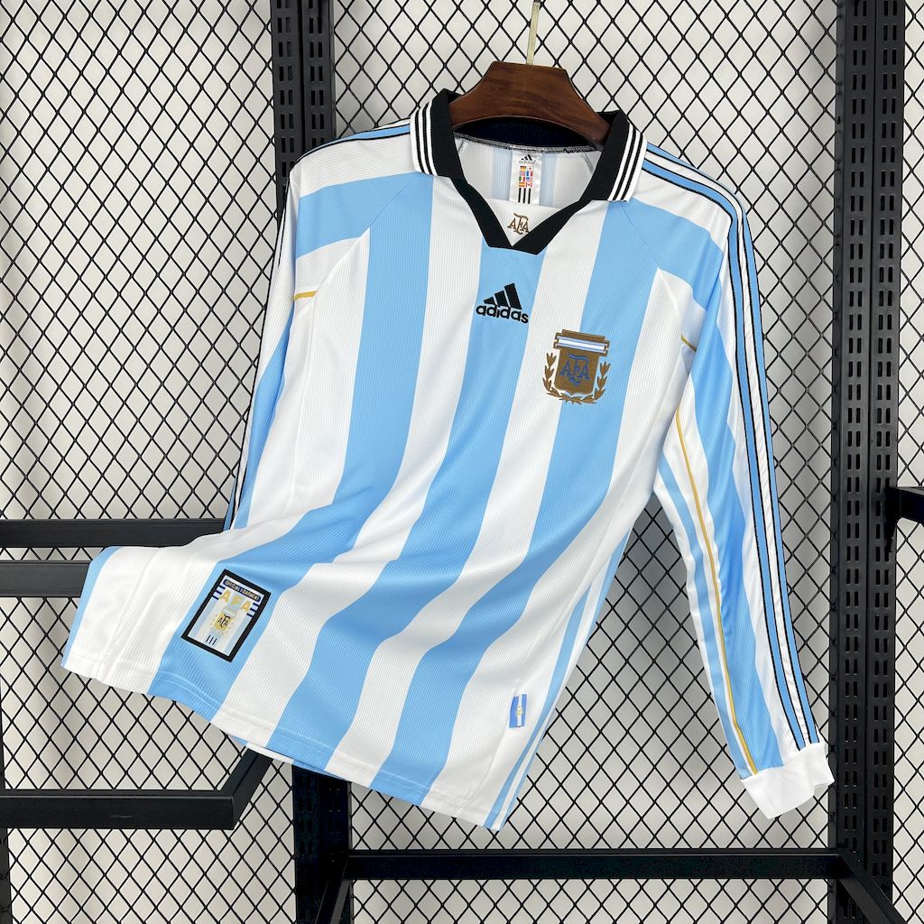 Argentine maillot foot Retro 1998 Manches Longues