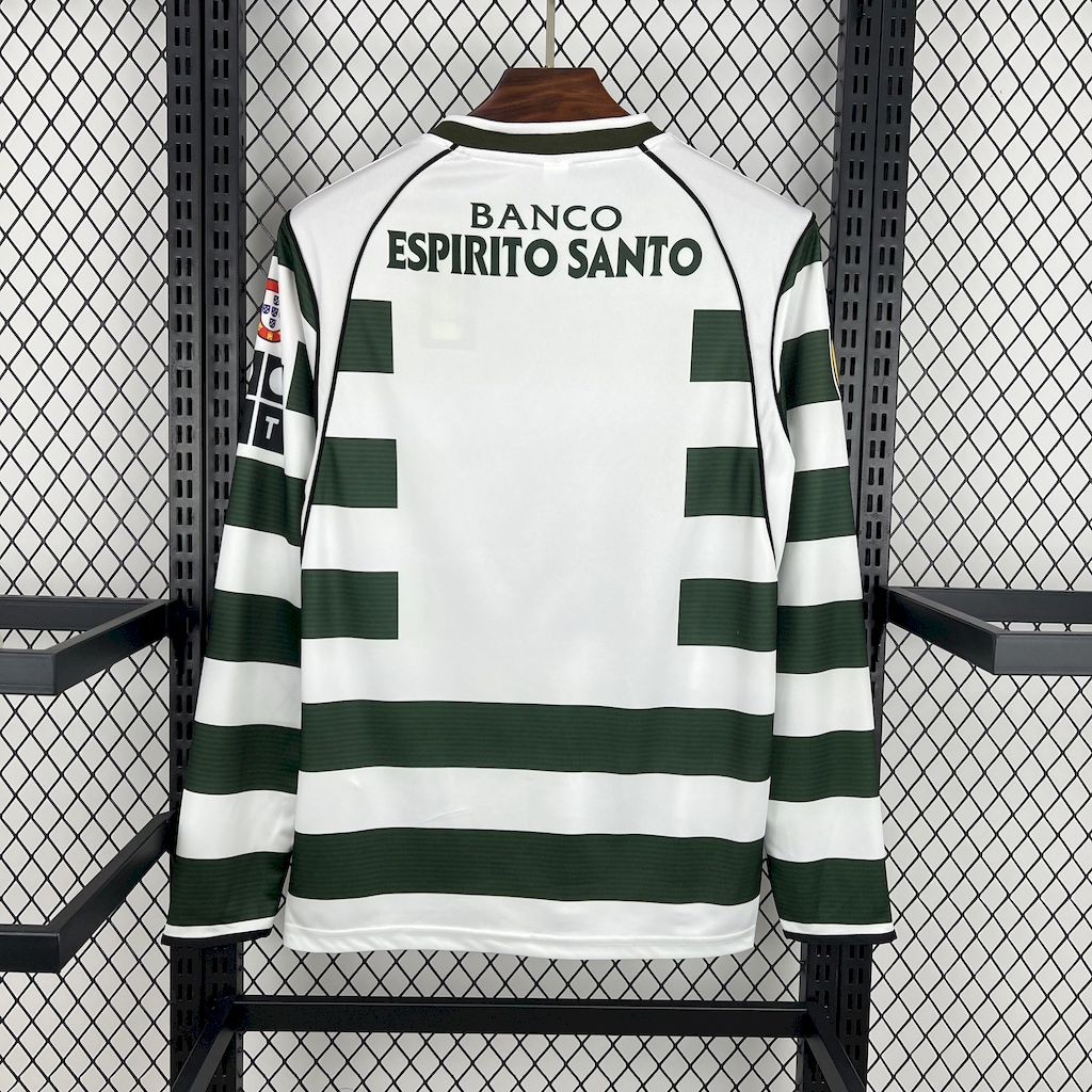 Sporting maillot foot Retro 2001 2003 Manches Longues