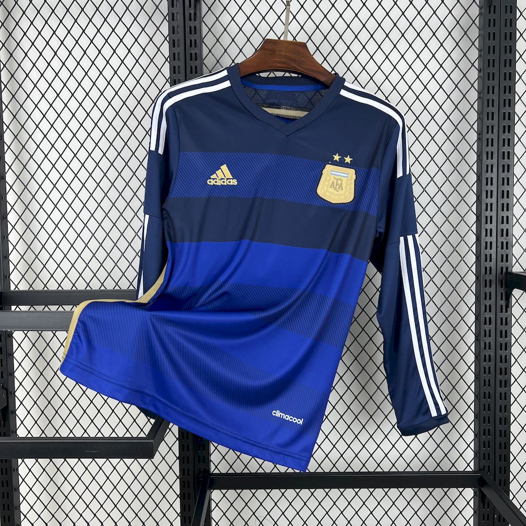Argentine maillot foot Retro 2014 Manches Longues