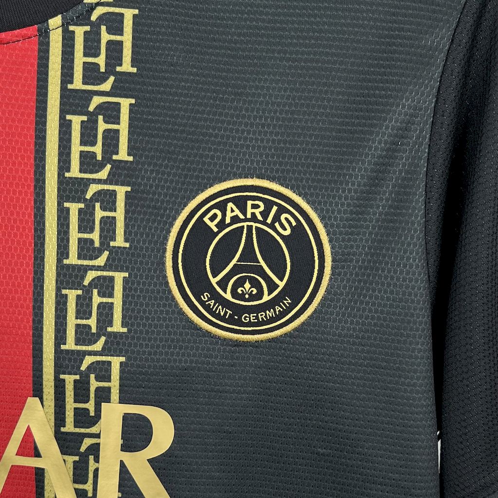 Paris Saint Germain PSG maillot foot concept noir 2025 2026