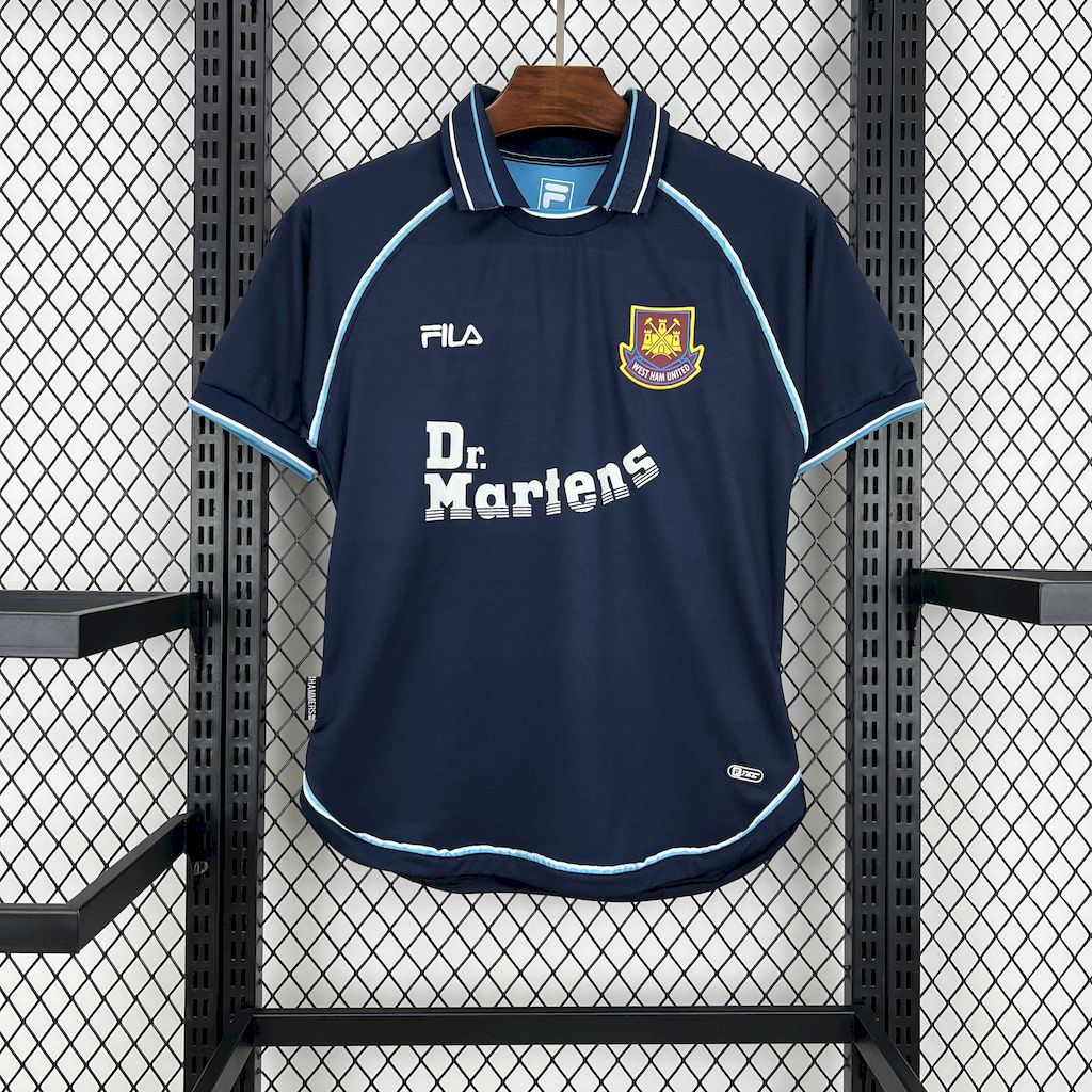 West Ham maillot foot rétro 1999 2001 Retro
