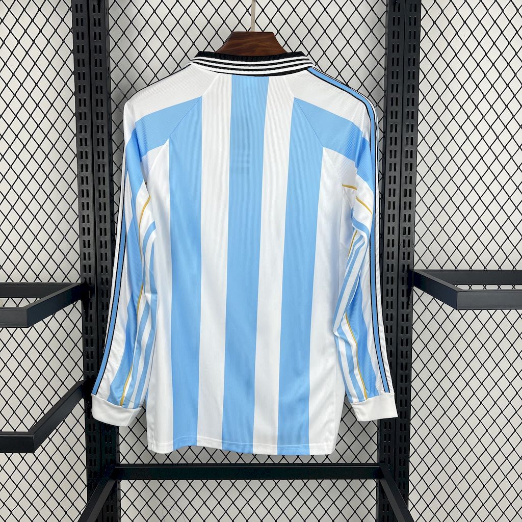 Argentine maillot foot Retro 1998 Manches Longues