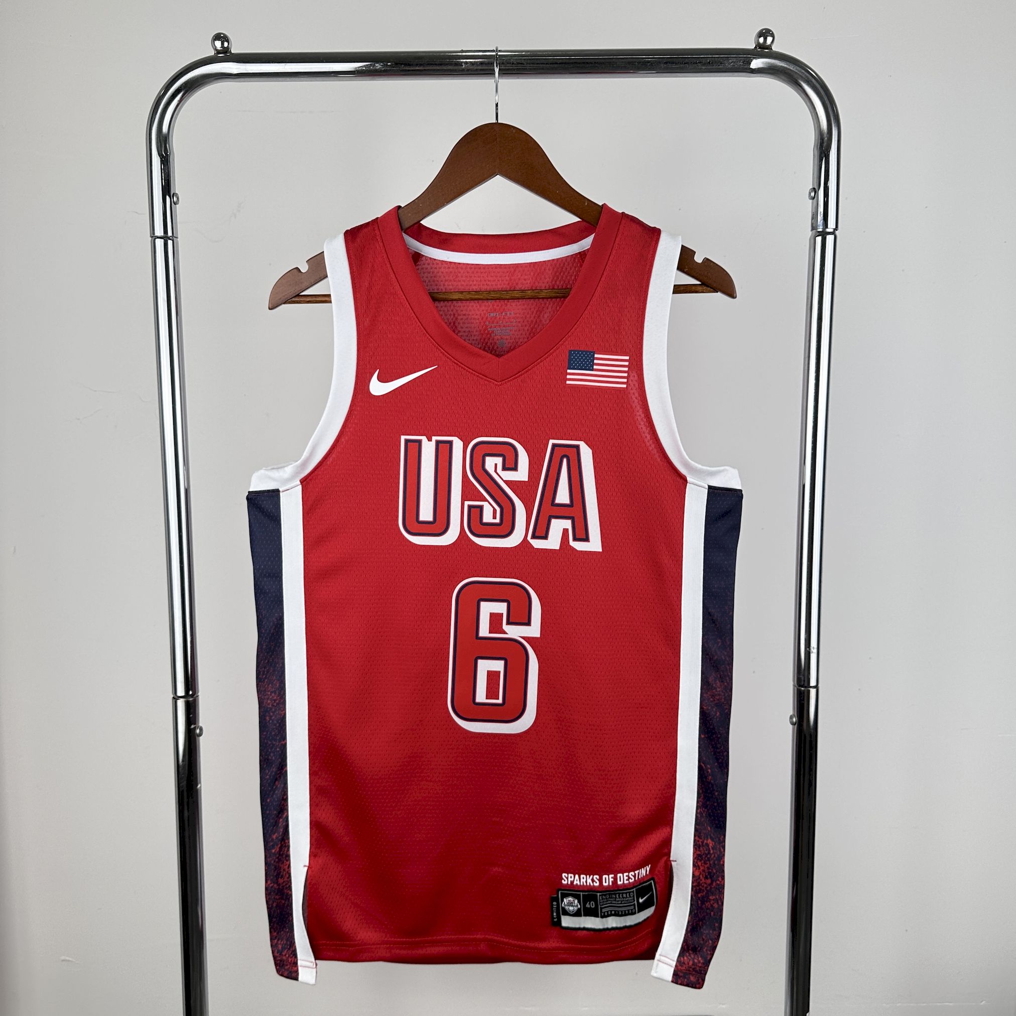 Maillot USA 6 JAMES NBA Basket