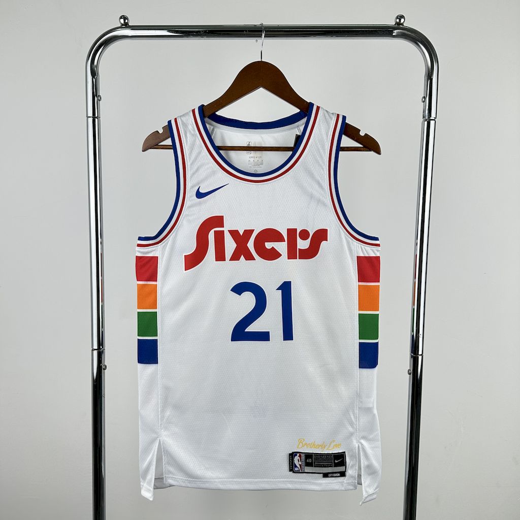 Maillot Philadelphia 76ers 21 EMBIID NBA  Basket