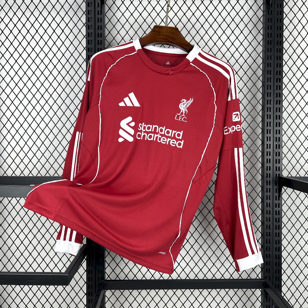 Maillot Foot Liverpool  2025 2026 Manches Longues