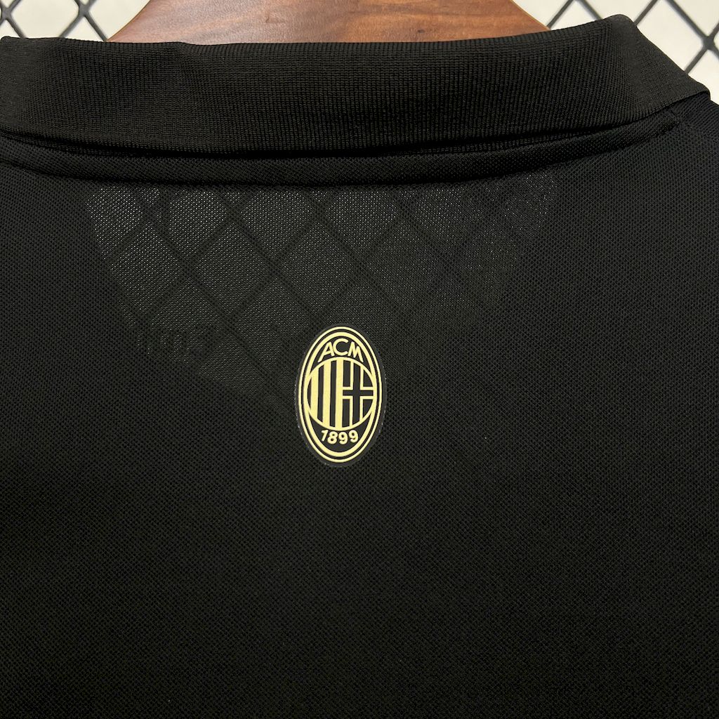AC MIlan maillot foot noir 2024 2025