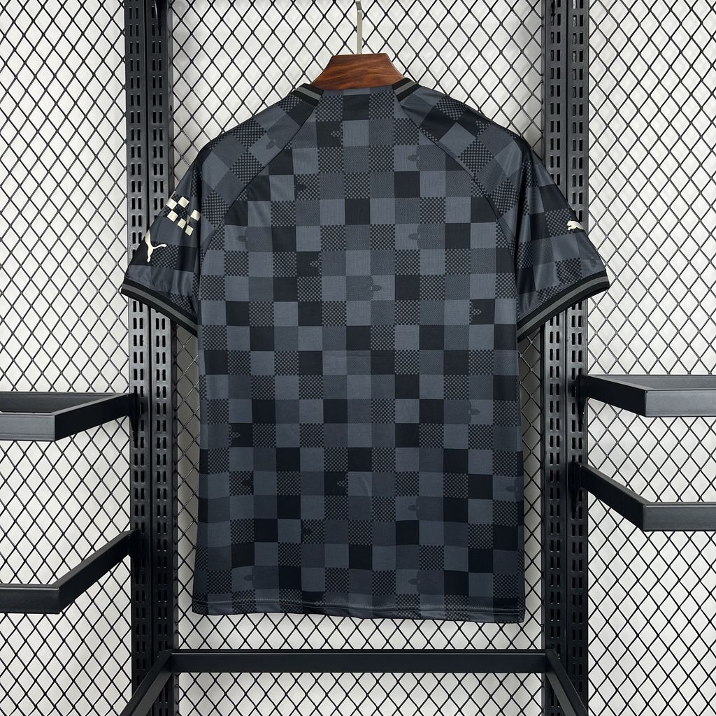 Manchetser City maillot foot noir concept Louis Vuitton 2024 2025