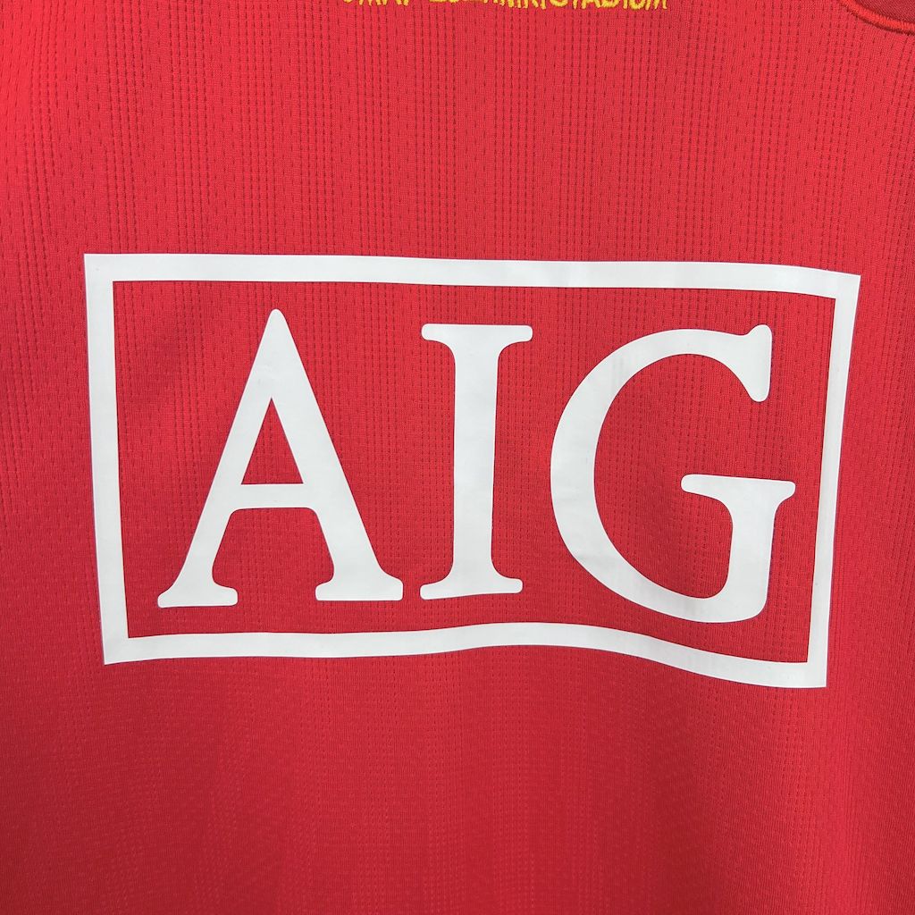 Manchester United maillot foot Retro 2007 2008 Manches Longues