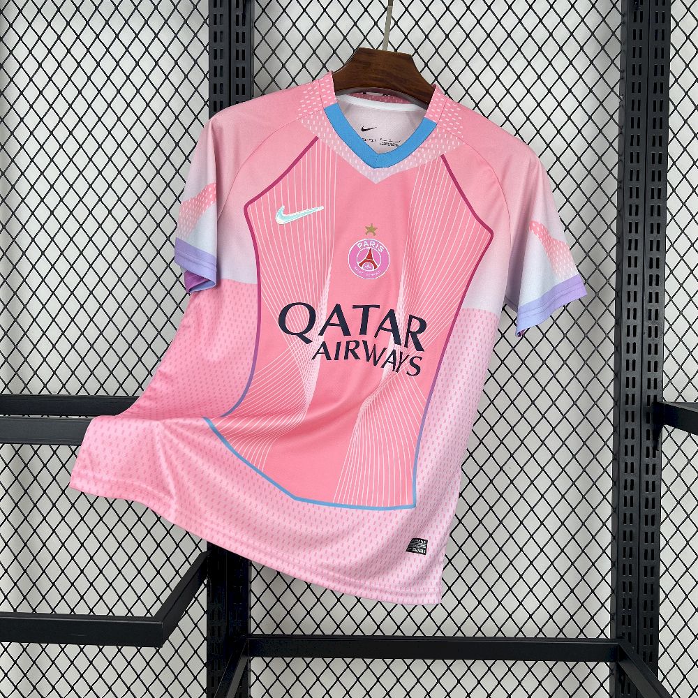 PSG Paris Saint Germain maillot foot concept rose 2025 2026
