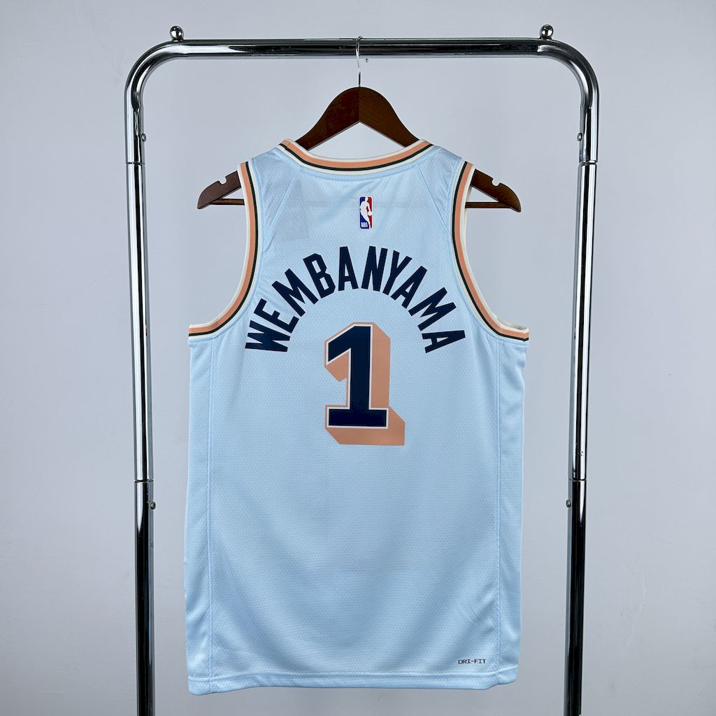 Maillot San Antonio Spurs 1 WEMBANYAMA Basket