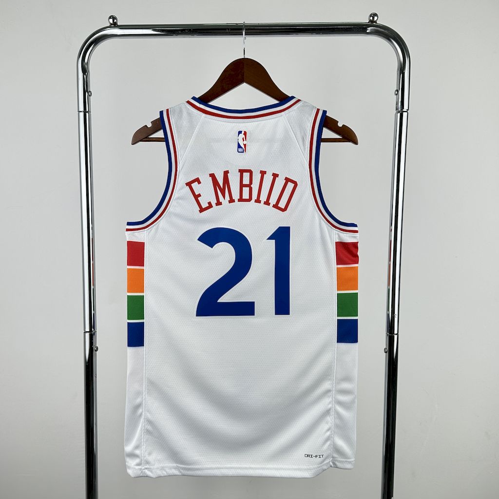 Maillot Philadelphia 76ers 21 EMBIID NBA  Basket
