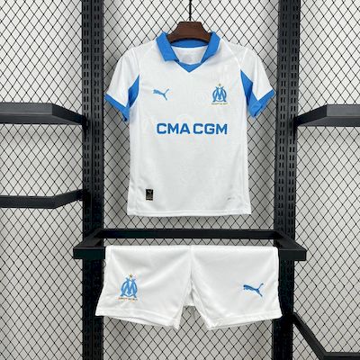 Olympique de Marseille OM  Kit Enfant Maillot Foot 2025 2026
